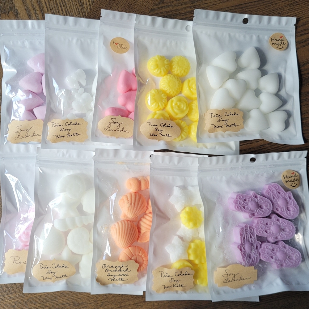 Handmade Pink Wax Melts /  Relax with These Lavender Scented Wax Melts - Picture 2 of 2
